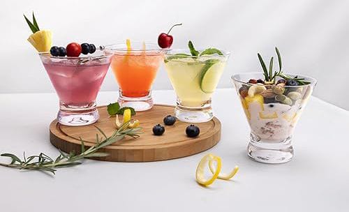 Footed Glass Dessert Bowl 6pcs