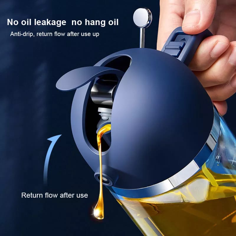 Dual purpose Kitchen Oil dispenser and jet oil sprayer 550Ml