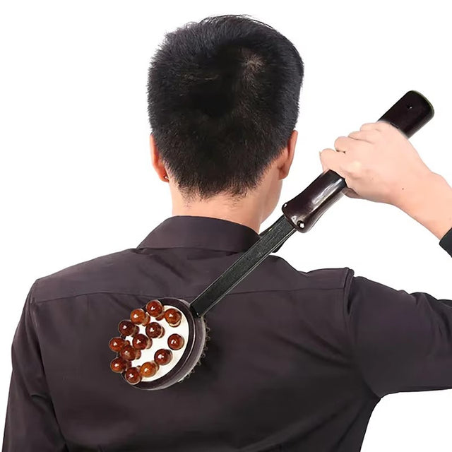 Handheld Meridian Hammer Massager — Back & Foot Relaxation Tool (39.5×9×8cm)