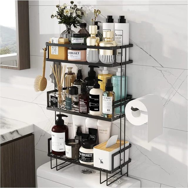 Tripple layer Over the toilet rack/shelf bathroom