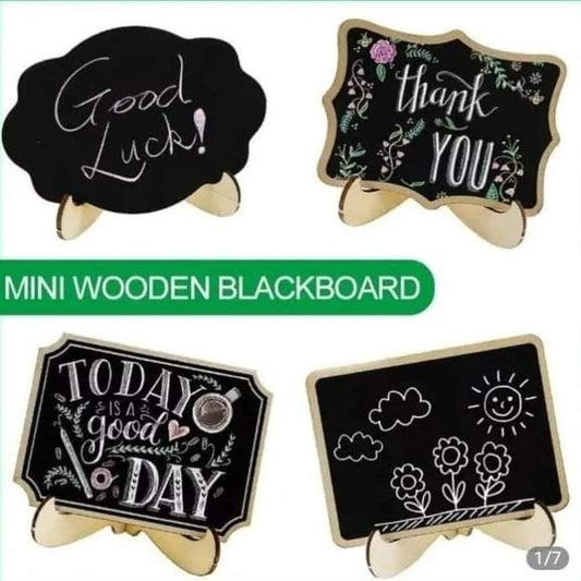 10PCS Mini wooden chalkboard