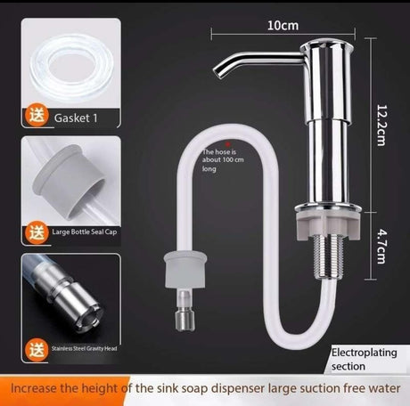 High-Quality Kitchen Sink Liquid Soap Pump Dispenser with 100cm Pipe