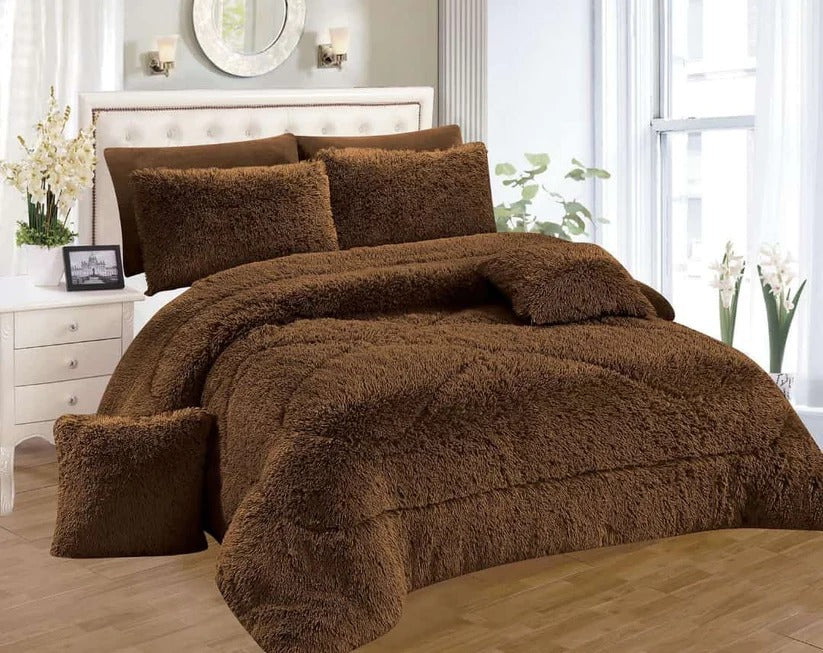 Luxury Fluffy Mink Duvet Set