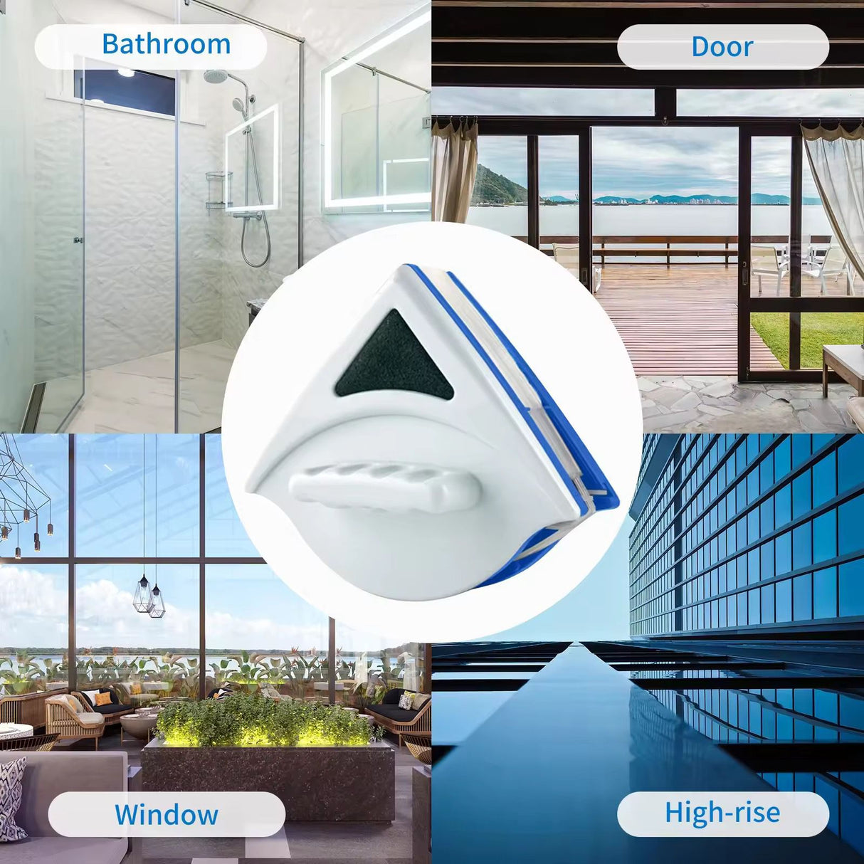 Double-layer Hollow Strong Magnetic window /Glass Cleaner