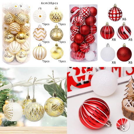 30-Piece 6cm Christmas Tree Balls