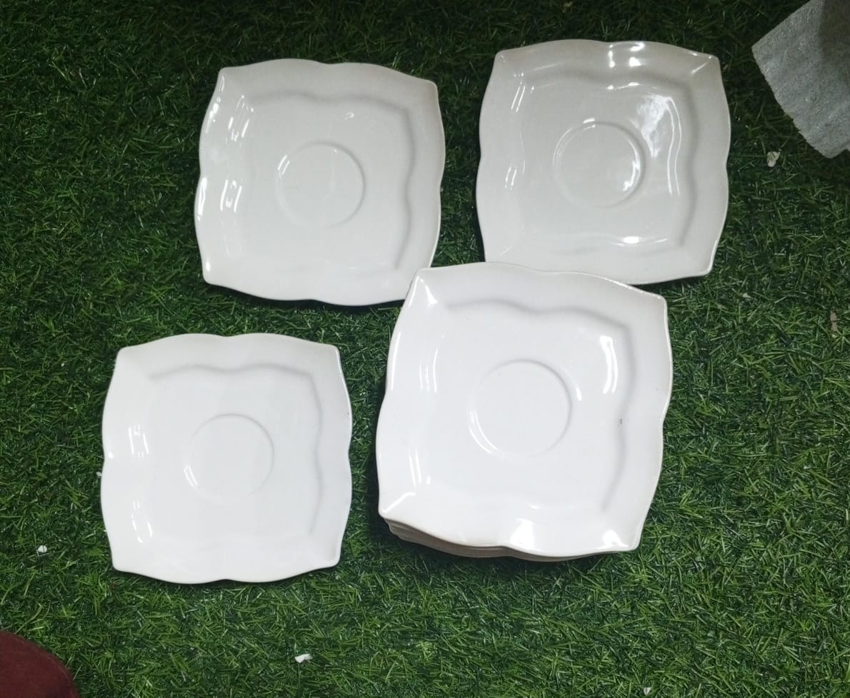 twelve pc High quality ceramic saucers