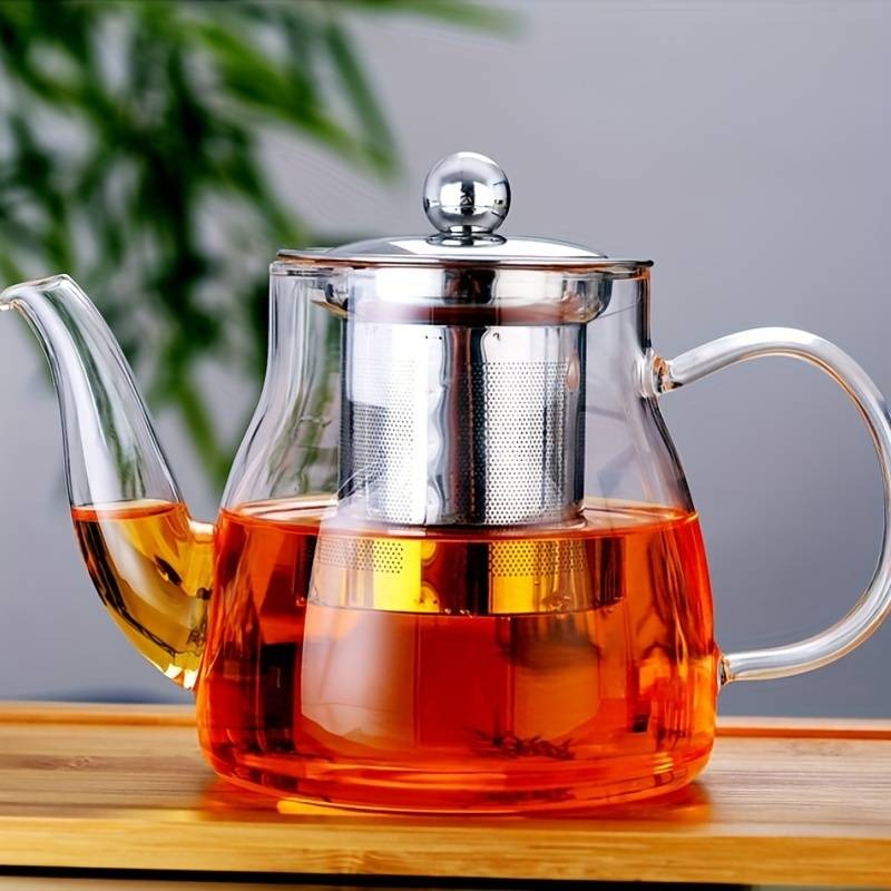 Glass Teapot with Stainless Steel Filter – 650ml