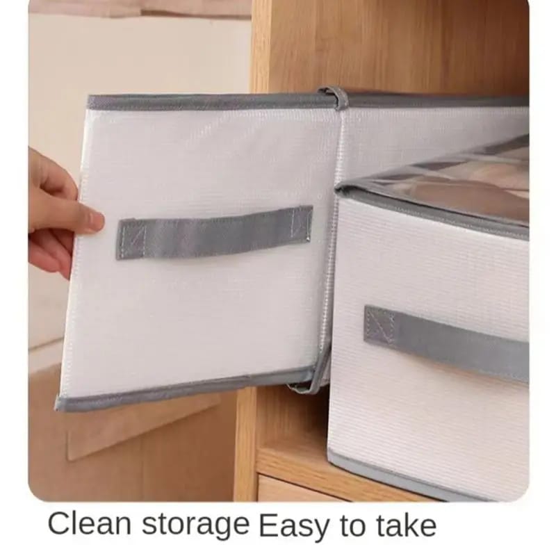 8 grid jeans organizer with lid.