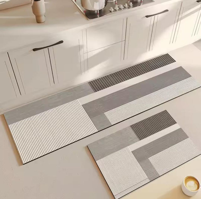2-Piece Anti-Fatigue Kitchen Mat Set 40×60cm + 40×120cm