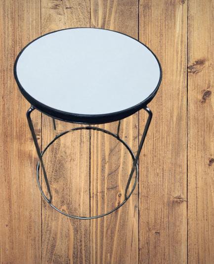 Indian home stainless steel stackable round stool.