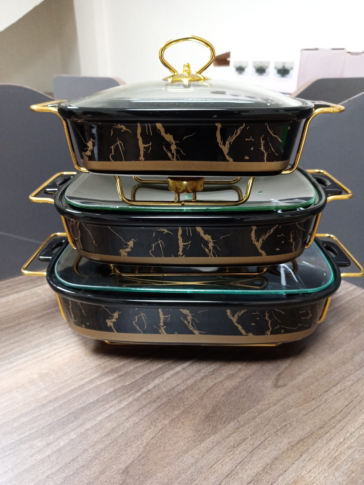 3pc ceramic food warmers are back