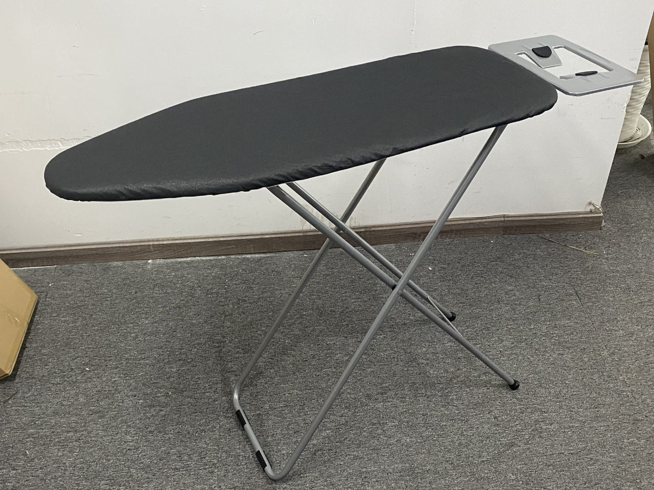 Basics Full-Size Ironing Board - 4-Leg Fold-Up, Chevron Removable Cover