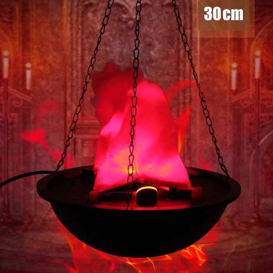 Fireplace Flammen Lampe – Hanging Chain Fireplace Décor Piece 30 cm diameter