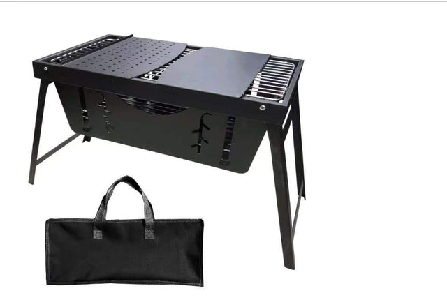 Portable Stainless Steel BBQ Grill 50×30cm