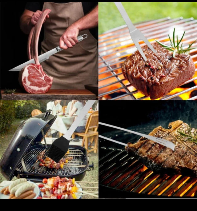 BBQ Grill Tool Set with Case
