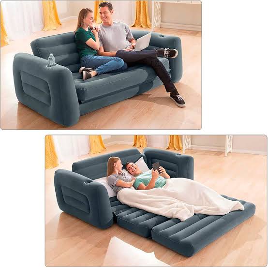 Intex Inflatable Pull-Out Sofa PLUS FREE Electric / Manual PUMP 3 seater