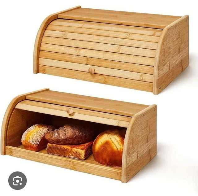 Bamboo bread bin