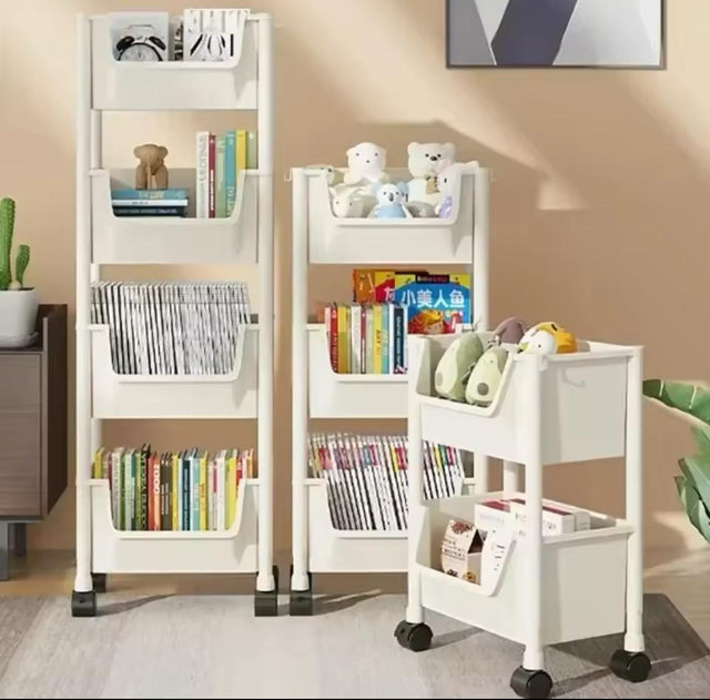 4-Layer Rolling Storage Trolley Rack (40 × 30 × 113.5 cm)