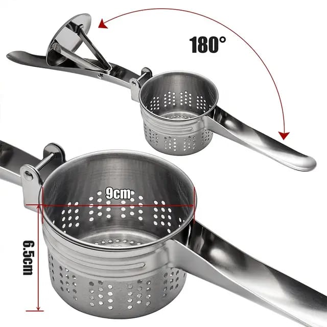 Stainless Steel Potato Masher & Ricer Press Tool