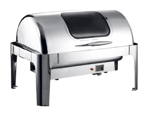 Chaffing dish Stainless steel roll top with glass window Signature 9 Ltr Electric Roll Top chaffing dish CS-RA-2302E