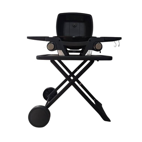 Double Burner Portable BBQ with Trolley