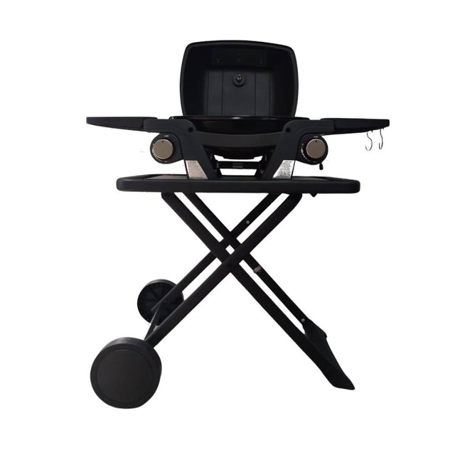 Double Burner Portable BBQ with Trolley