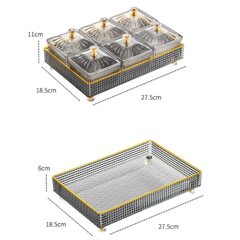 Acrylic Square Designer Serving Plate