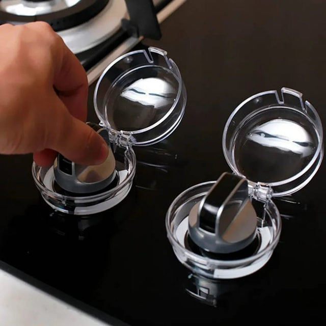 Kids safety Transparent heat resistant oven cooker or Stove Knob Covers