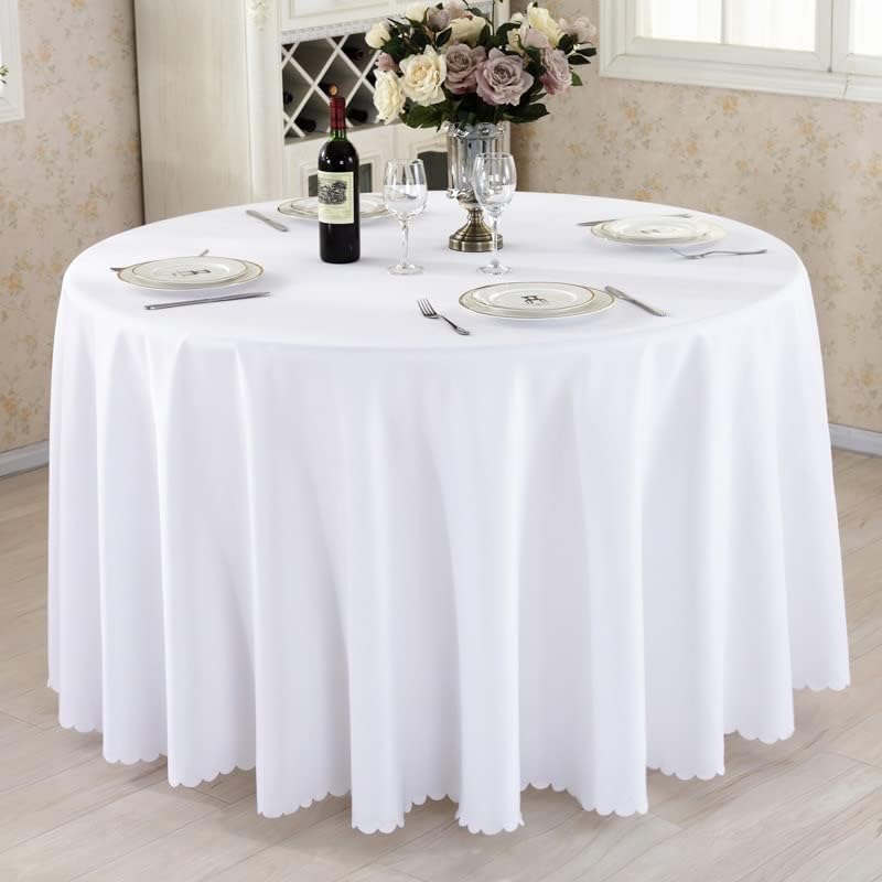 Round Polyester Tablecloth – 320cm Wedding & Event Table Cover