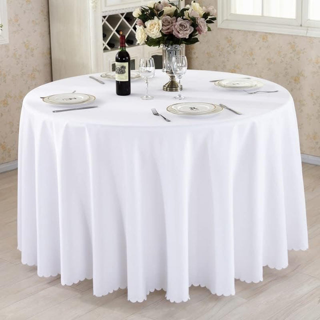 Round Polyester Table cloth – 320cm Wedding & Event Table Cover