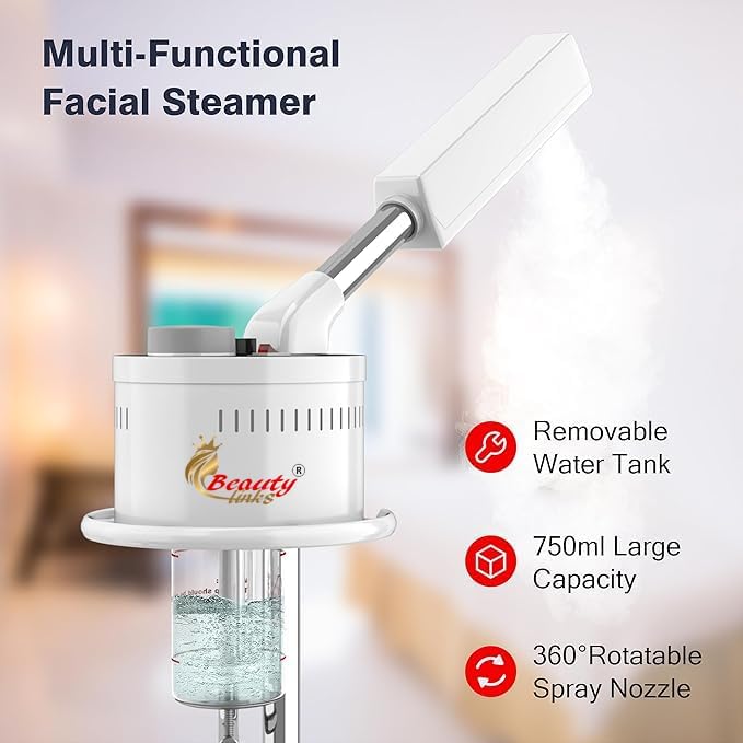 Professional Facial Steamer with Adjustable Stand
