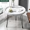 Modern Round Coffee Table — Nordic Minimalist Living Room Table
