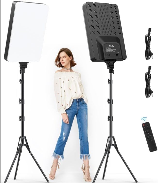 RL-24 Portable LED Photo Fill Light – Adjustable Brightness & Color