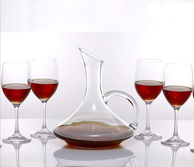 7pcs decanter with wine glass( 1.5 liters decanter)