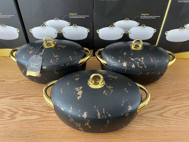 LUXURIOUS insulated hotpots set OVAL