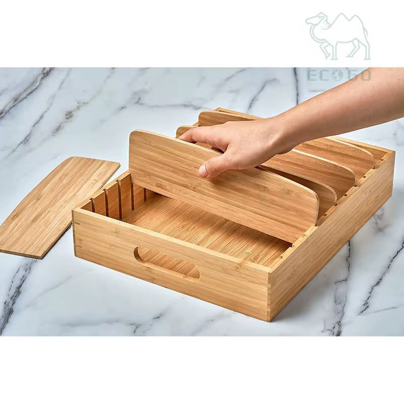Bamboo adjustable lid/ bathroom organizer