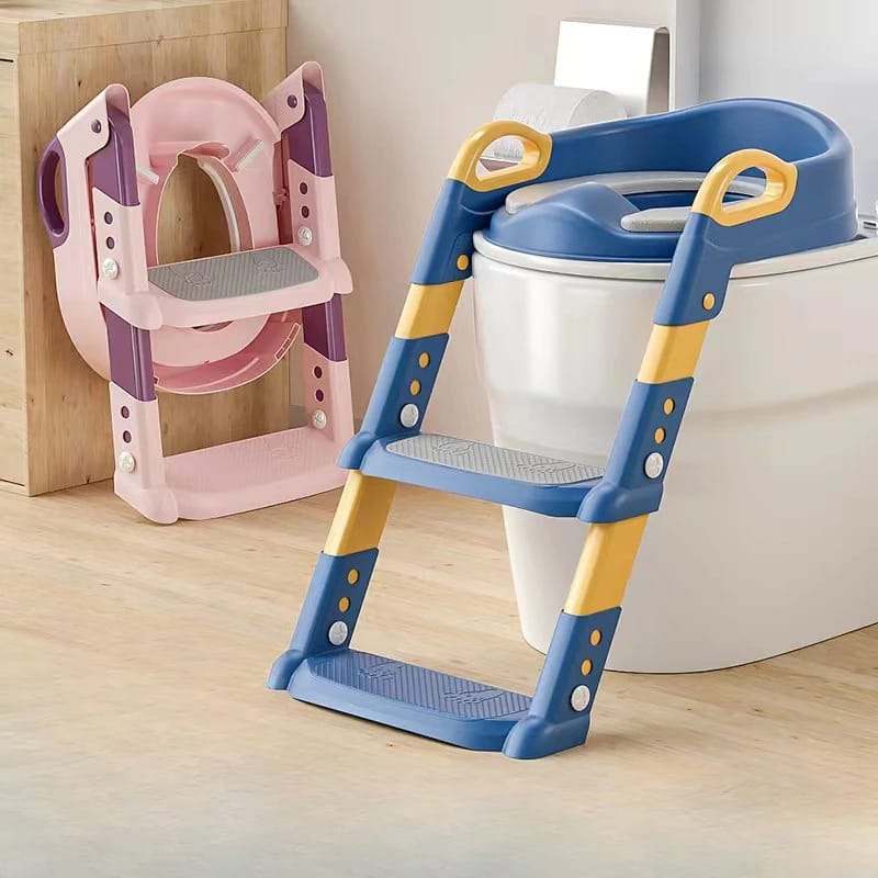 Kids Training Toilet ladder seat with PVC cushion