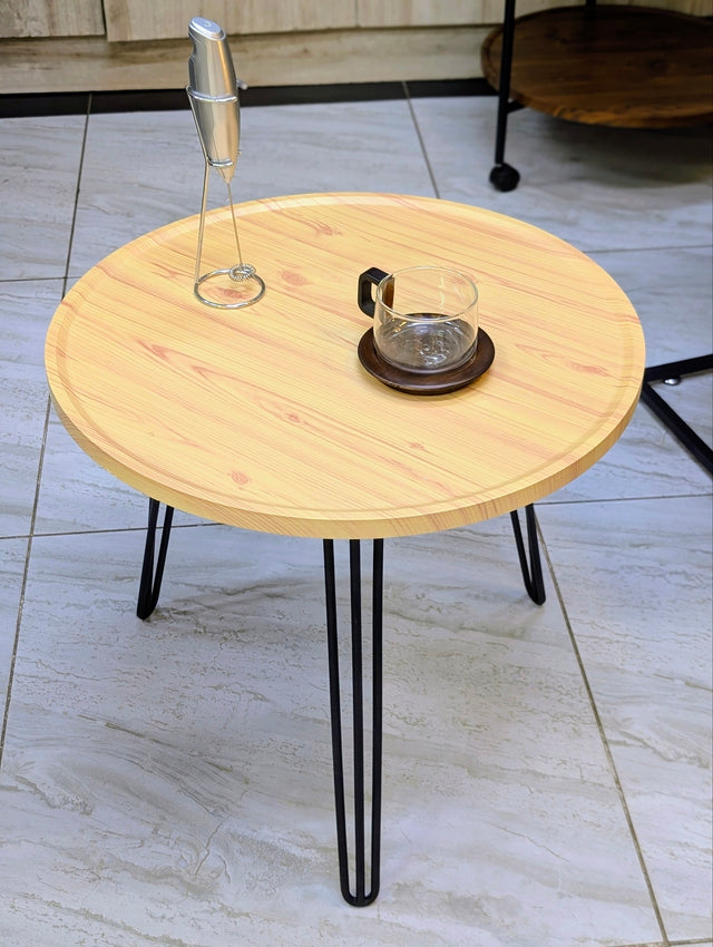 Modern Round Coffee Table — Nordic Minimalist Living Room Table