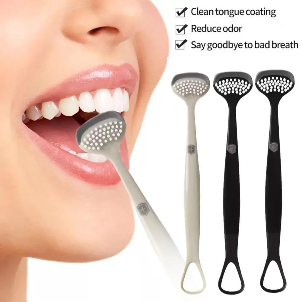 Silicone Scraper Tongue Cleaner – Double-Sided Professional Oral Cleaning Tool