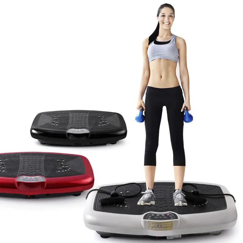 Ultra Slim Vibration Plate Exercise Machine, 5 Programs + 99 Levels,Full Whole Body Vibration Machine For Home Fitness