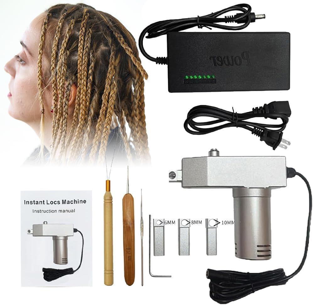 Electric Dreadlocks Maker Machine – With 6mm, 8mm & 10mm Heads