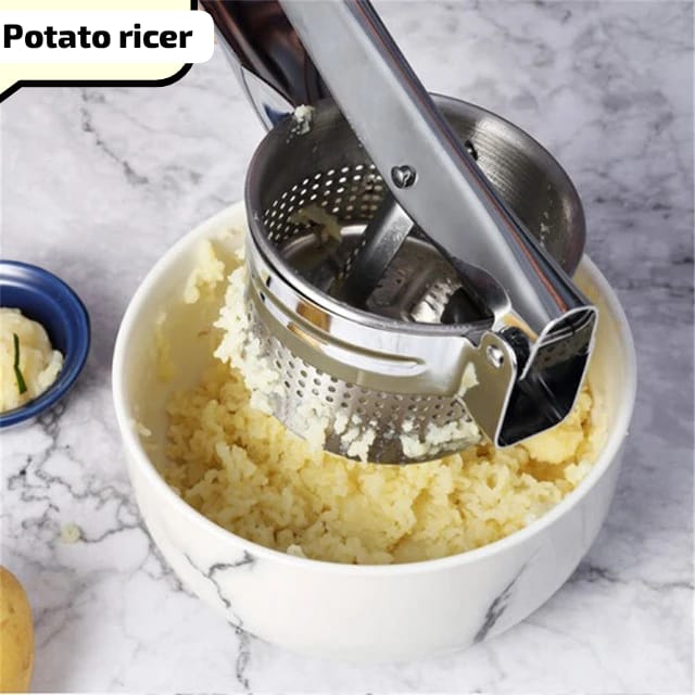Stainless Steel Potato Masher & Ricer Press Tool