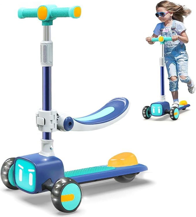 Kids’ Foldable Scooter with Seat