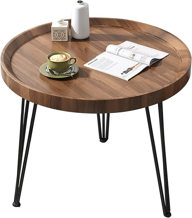 Modern Round Coffee Table — Nordic Minimalist Living Room Table