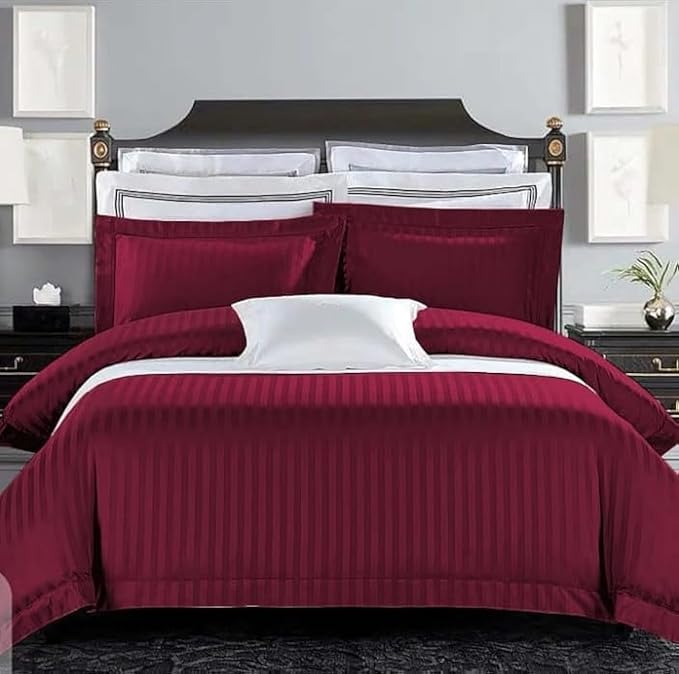 Luxury 100%Cotton Colored Satin Duvet cover