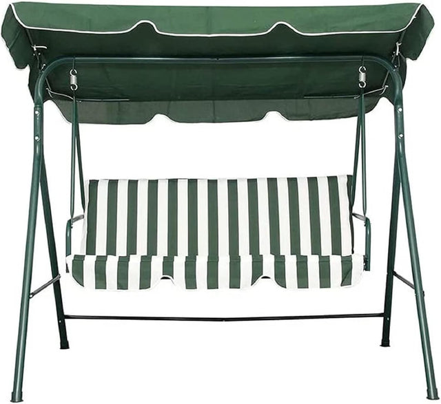 Patio Swing Canopy Cover Set – Waterproof Replacement (Green, 75x52x6 in)