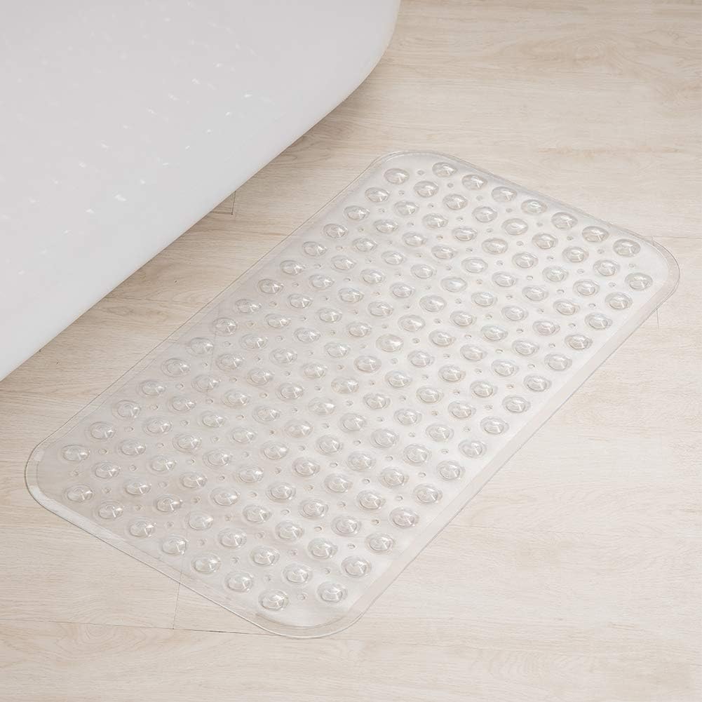 Bath Tub Mat, Medium Size 50by80cm Non-Slip Shower Mats with Suction Cups and Drain Holes