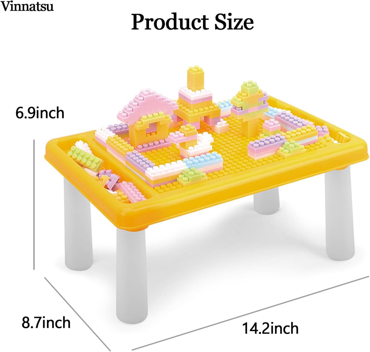 Building Block Kids Activity Table 180 Pcs