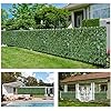 Artificial Ivy Privacy Fence Screen - 40" X 120" UV-Anti Fake Leaves Vines - Patio Balcony Privacy, Garden, Backyard Greenery Wall Decor