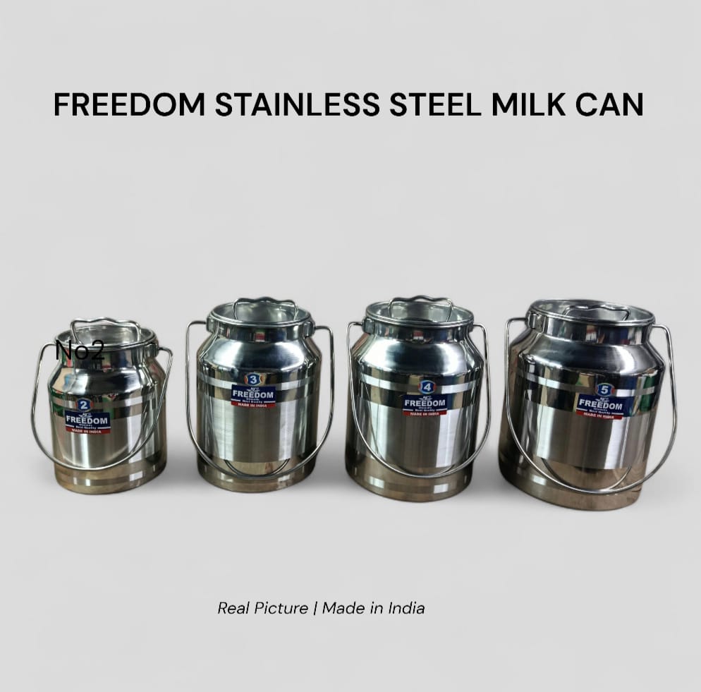 Stainless Steel Milk Can — Multiple Sizes Available